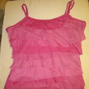 No Boundaries XL 13/15 pink top